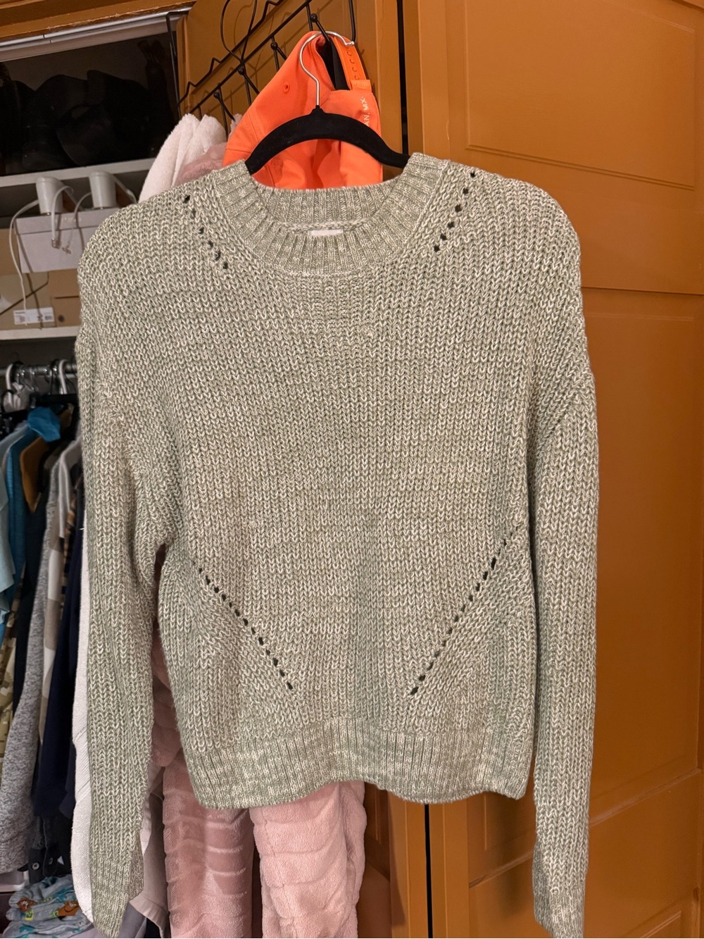 Garage Sage Green Crewneck Sweater